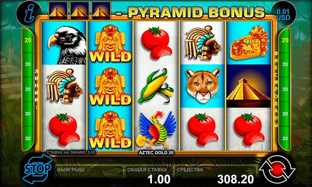 Wild символ в Aztec Gold